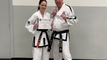 Anna Nijssen eerste dan Taekwon-do